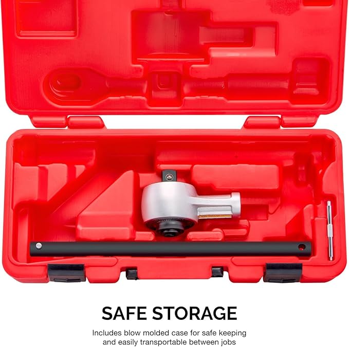 NEIKO PRO 03715B 1/2" Drive Torque Wrench, 1100 Foot-Pound Heavy Duty Torque Multiplier Wrench, Cr-Mo and Chrome-Vanadium