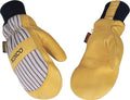 Kinco, 1927KWT-XL, Golden Premium Grain Pigskin Palm, Polyester & Elastic Knit Wrist with Leather Pull-Tab, Heatkeep® Thermal Insulation, Mitt Outer Shell Over 5-Finger Glove Inside, Extra Large