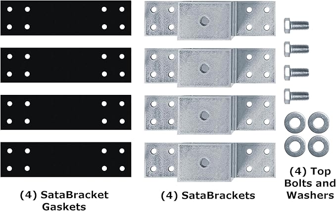 Metal Roof Mounting Bracket for Unistrut Channel & Solar Racking - Extruded 6061-T6 Aluminum – Four Screw Down Top Mounting Brackets for Slotted Framing Strut – (10 Pcs) (10)