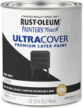 Rust-Oleum 1986502 Painter's Touch Latex Paint, Gloss Dark Gray, 1 Quarts (Pack of 1)