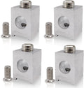 4 Pieces #4-2/0 Neutral Lug Kit Aluminum Circuit Breaker Ground Lugs, Electrical Grounding Lugs with Secure Conductive Design for Wiring Connections