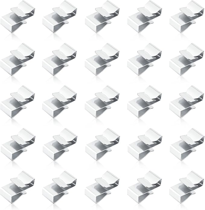 25PCS Trailer Wire Clips,Stainless Steel Trailer Frame Wire Clamp Clips,Universal Wire Clips for Trailer Wiring Boat Trailer Parts & Accessories for Trailer Kayak Sailboat