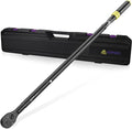 3/4-Inch Drive Click Torque Wrench, 100-800 Ft-Lb/135.5-1084 Nm with Dual-Direction, 48-Tooth Dual Range Scales, Quick Release Reversible Head Torque Wrench for Car, Truck, Tractor