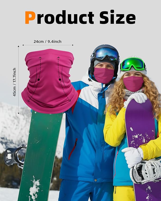 Xeoxarel Neck Gaiter, 7 Pack Cooling UV Protection, Bandana Face Mask Scarf for Men and Women