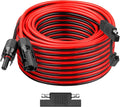 10AWG Solar Panel to SAE Adapter Cable 50FT SAE Plug Cable PV Solar Extension Wire with SAE Polarity Reverse Adapter for Car RV Caravan Solar Panel Battery Charger