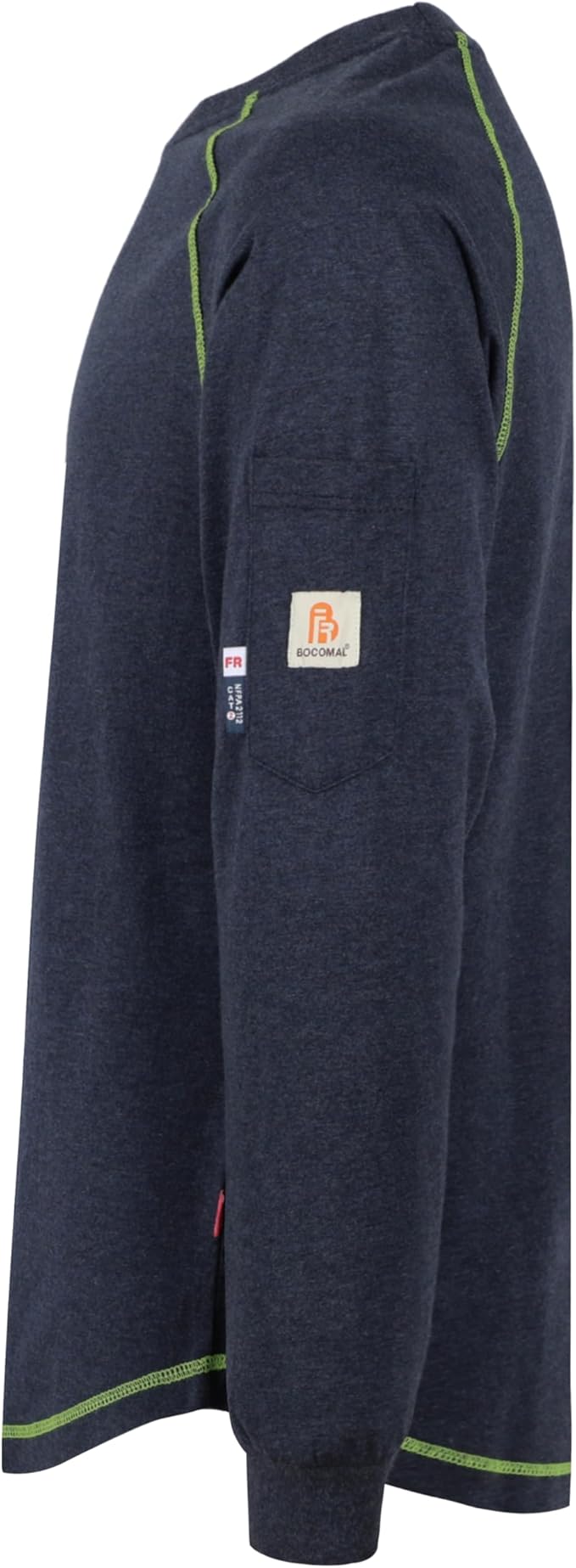 BOCOMAL FR Shirts Heather Series 6oz Flame Resistant T Shirt NFPA2112 CAT2 Fire Retardant Crew Work Shirt