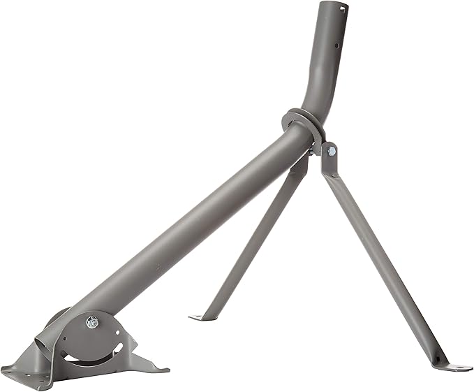 Adjustable Satellite Dish Antenna Mount for Roof or Wall Installation, TV Antenna Mast, J Pole Mounting Bracket Weatherproof, Hardware Included