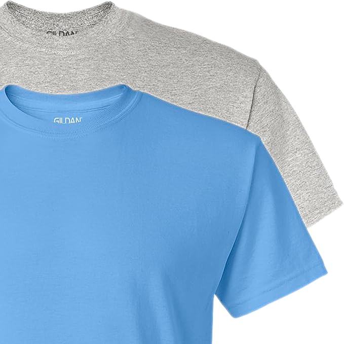 Gildan Unisex Adult DryBlend Workwear T-Shirts with Pocket, 2-Pack