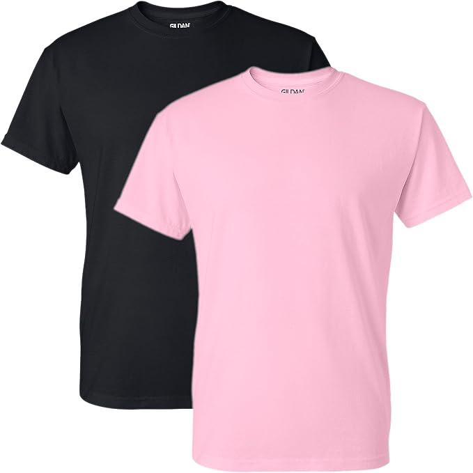 Gildan Unisex Adult DryBlend Workwear T-Shirts with Pocket, 2-Pack