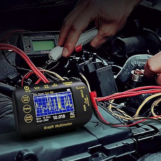 BSIDE 20000 Counts Digital Multimeter Date Recorder, 1uV/1000V Photovoltaic/Miners Voltmeter Tester, TRMS with Rechargeable, Measures Capacitance Diode MAX/MIN/PEAK Voltage Temperature Ohm Continuity
