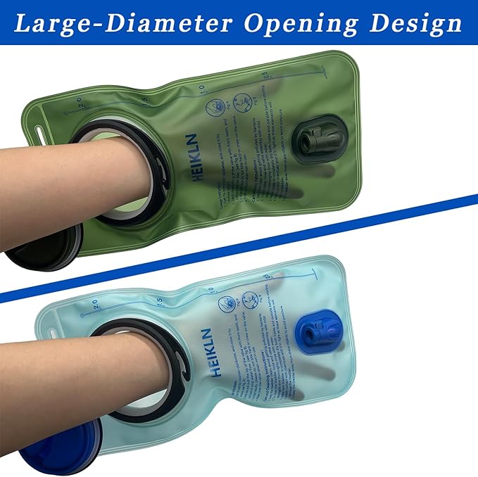 Hydration Bladder 1.5L-2L-2.5L-3L,Leak Proof Water Reservoir, BPA Free Military Water Storage Bladder Bag Hydration Pack Replacement Easy Clean for Bicycling Hiking Camping Hunting Running