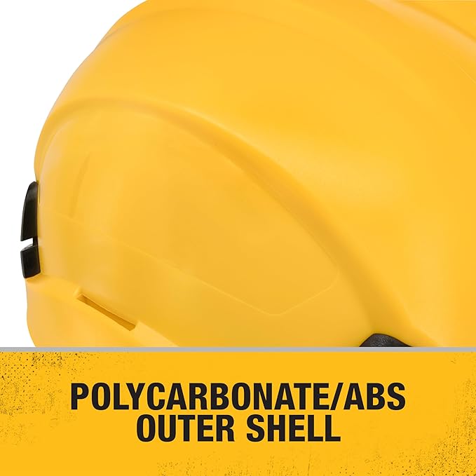 DEWALT DPG22 Yellow Type II Class E 4-Point Ratcheting Safety Helmet