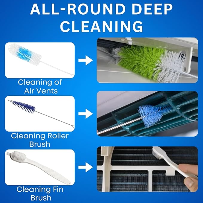 Oiktylr Mini Split Cleaning Kit Bag with 50ft Hose Set, Air Conditioner Cleaning Kit for Minisplit Coil, AC Cleaning Kit Fits Systems (Small / 50FT Hose)