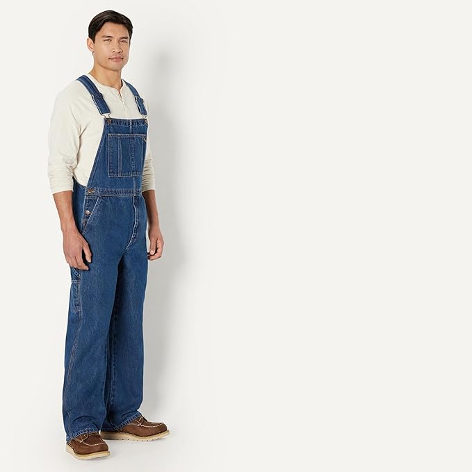 Amazon Basics Men's Relaxed Fit Workwear Bib Overall