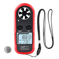 Wintact Handheld Anemometer, Digital Wind Speed Meter Gauge, Air Flow Velocity Tester with Measuring Wind Temperature 14℉ to 113℉ for HVAC Duct Outdoor Kite Boat Sailing Surfing (WT816)