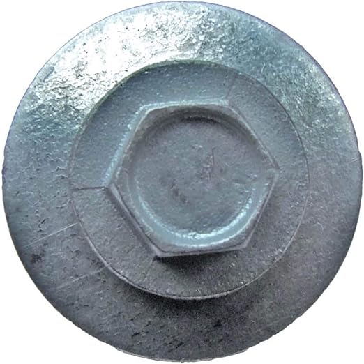 12 x 1-1/2" NO Paint Metal Roofing Screws - Hex Washer Head- Self-Starting/Tapping - EPDM Washer. 6 X 250 Bags - 1,500 Screws