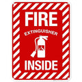 Fire Extinguisher Inside Sign, Fire Safety Sign, 18x24 Inches, 55 mil Thick HDPS (high Density polystyrene), Made in USA