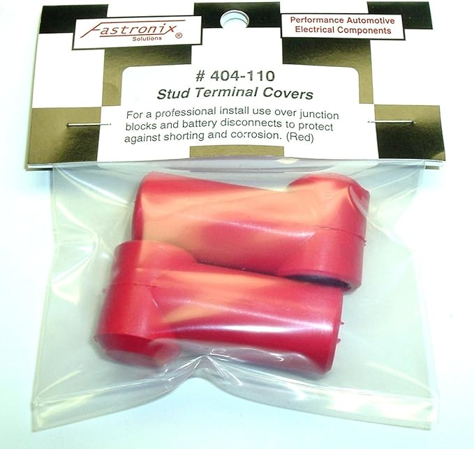 Fastronix 3/8" Stud Terminal Covers (Red)