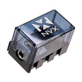 NVX XFMMINI 4/8 Gauge Mini-ANL/MANL/AFS Modular Inline Fuse Holder – Linkable Fuse Block with Solid Brass & Satin Chrome Finish – Car & Marine Audio Circuit Protection