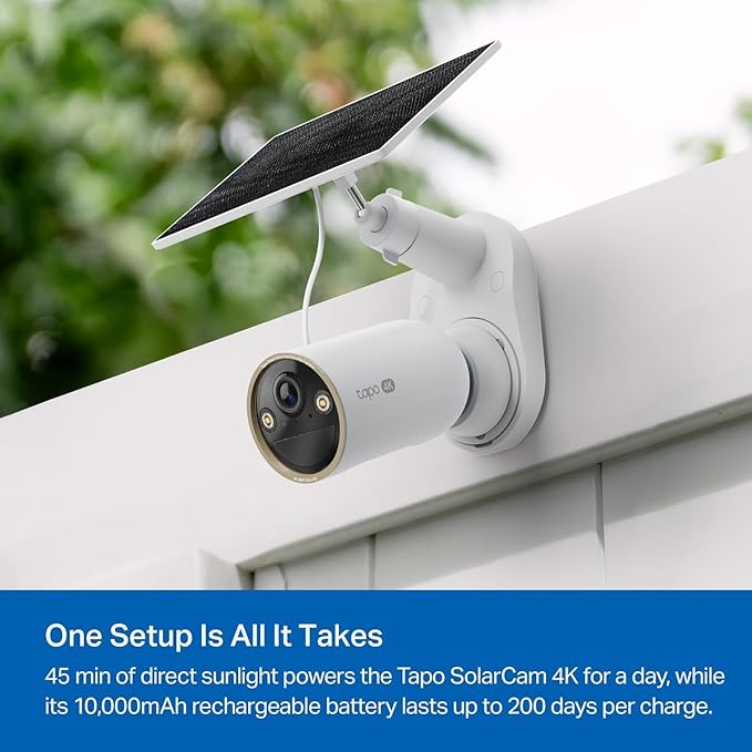 Tapo MagCam 4K Outdoor Wireless Security Camera – Battery Power with Solar, Magnetic Mount, Person/Vehicle Detection, Subscription-Free SD or Optional Cloud, Compatible with Alexa, C460 KIT (3-Pack)