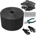 Solar Panel Bird Guard,6in x 50ft Critter Guard for Solar Panels,Pigeon Solar Mesh with 30pcs Clips,Heavy Duty Galvanized Critter Guard,Solar Panel Bird Wire with Cutting Plier,Gloves