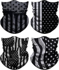 4Pack Neck Gaiter for Men Women Face Cover Mask Head Wrap Balaclava Headwear Bandana Headband Magic Scarf
