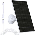 Zivif 7W Solar Panel Compatible with EufyCam, Solar Charger with USB-C & Micro USB Port for 5V Outdoor Rechargeable Battery Camera, IP65 Waterproof, 360° Adjustable Mount