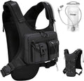 USA Original Patent Running Hydration Vest Backpack, Lightweight Chest Pack with 2.0L Water Bladder Bag Daypack for Hiking Running Cycling Race Marathon for Women Men