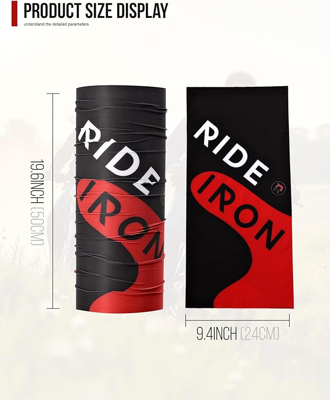 Neck Gaiter and Arm Sleeves Set, UPF 50+ Breathable Face Mask and Cooling Compression Sleeves
