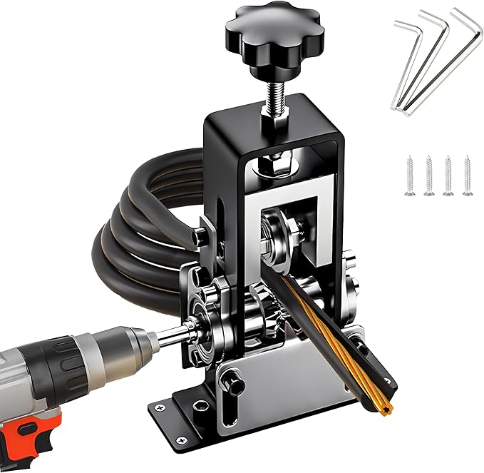 Manual Wire Stripping Powered Wire Stripper Machine Copper Wire Stripper Drill Portable Electric Wire Stripping Tool 0.1"-1" Efficient Scrap Copper Recycling