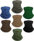 Xeoxarel Neck Gaiter, 7 Pack Cooling UV Protection, Bandana Face Mask Scarf for Men and Women