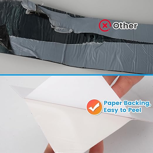 TAPEBEAR RV Sealant Tape 6"×50', White RV Roof Tape Waterproof Seal Tape UV & Weatherproof Repair Sealant Roofing Tape Stop Leak for Camper, Trailer, Boat, Truck