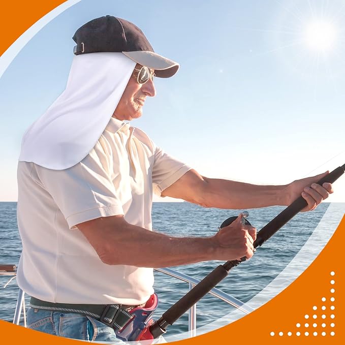 Loopeer 6 Pieces Hard Hat Sun Shade Cooling Skull Cap Neck Shade Sun Protector Skull Cap Liner for Men Women