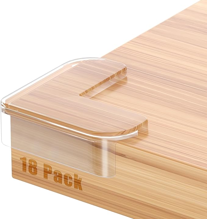 18 Pack Corner Protectors Baby Proof Corners and Edges Protector, Extra Large Clear Table Corner Protectors for Baby Safety Guards Bumpers Cover Sharp Furniture, L Shape