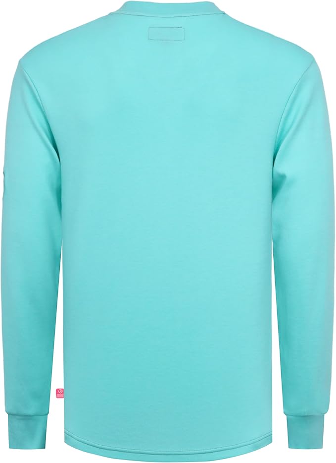 BOCOMAL FR Shirts Crewneck 7oz Midweight Flame Resistant Clothing NFPA2112 CAT2 Men's Fire Retardant Work Shirt