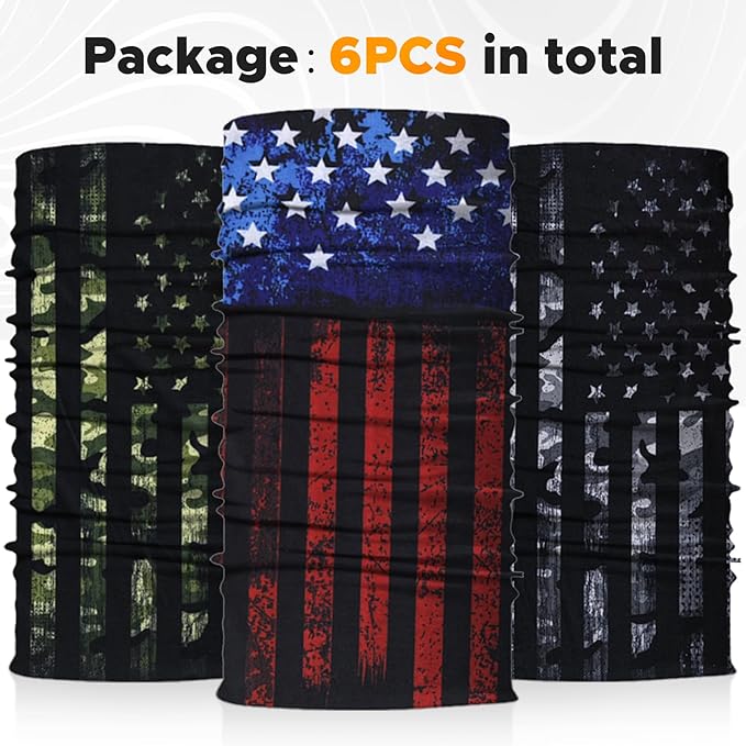 JOEYOUNG Headwear, Bandana, Neck Gaiter Head Wrap Headband Balaclava Magic Scarf
