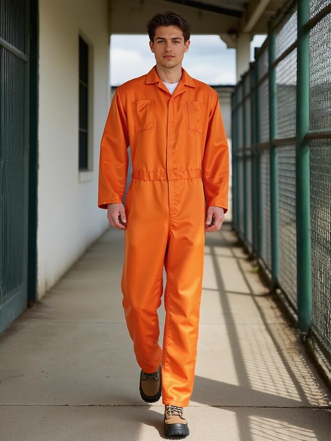 MCJC Coveralls for Men Adult Jumpsuit Coveralls Mechanic Work Uniform Halloween Horror Killer Costume