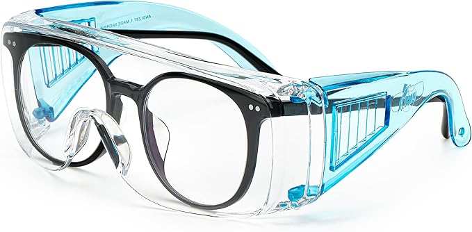 UNCO- Safety Goggles Over Glasses, Protective Goggles, Anti Fog, Work, Safety Glasses Over