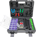 DPTOOL 29pcs Master Quick Disconnect Tool Set Fuel Line Disconnect and Removal Tool Kit for A/C, Fuel and Transmission Cooler Lines etc, with AC Disconnect Pliers and O Seal Kit