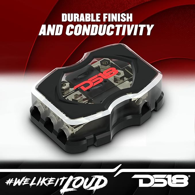 DS18 3ANL-150A/1X0GA In/3X4GA Out ANL Fuse Distribution Holder with Three 150A Fuses