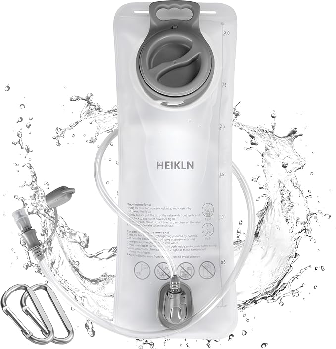 Hydration Bladder 1.5L-2L-2.5L-3L,Leak Proof Water Reservoir, BPA Free Military Water Storage Bladder Bag Hydration Pack Replacement Easy Clean for Bicycling Hiking Camping Hunting Running