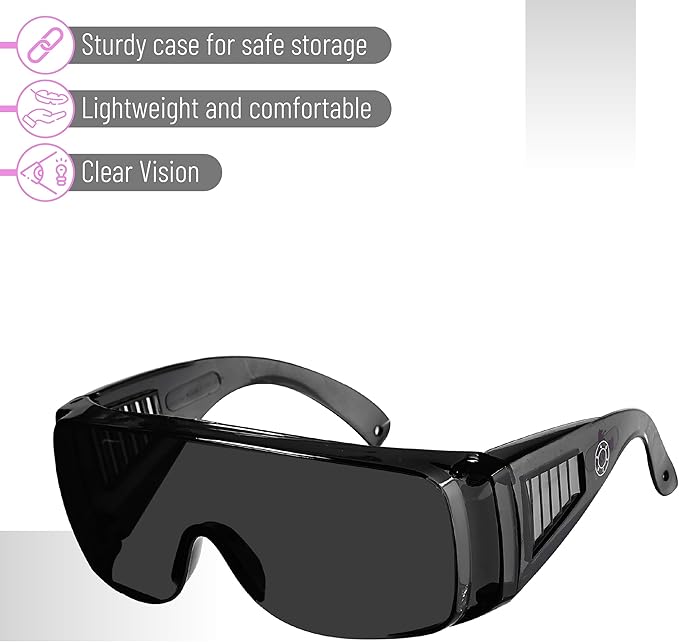 UNCO- Safety Goggles Over Glasses, Protective Goggles, Anti Fog, Work, Safety Glasses Over