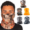 S A Company 5-Pack UV Face Shield | UV 30+ Multipurpose Neck Gaiter Balaclava for Adults | Multiple Color Packs