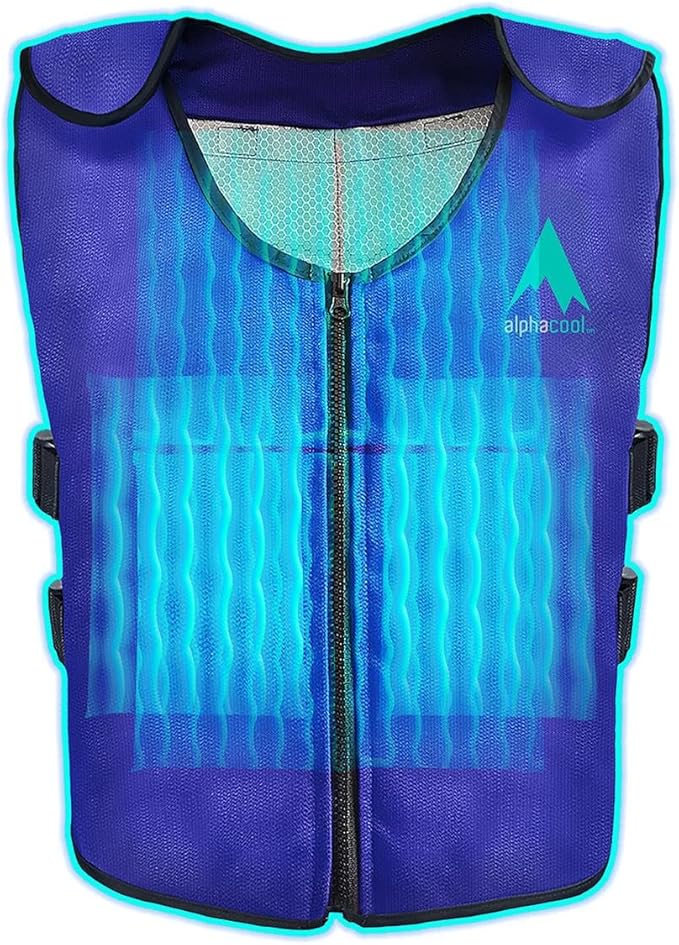 Alphacool Ice Vest for Men and Women Adjustable Cooling Vest with Ice Packs