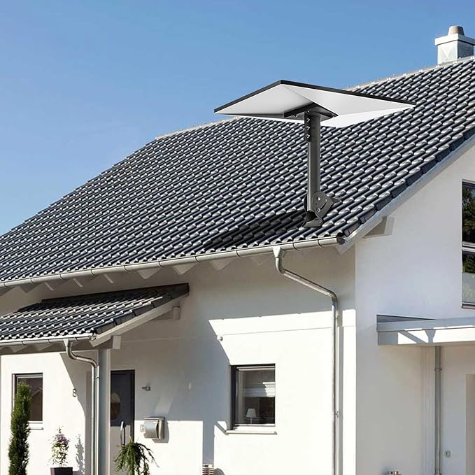 Starlink Gen 3 Roof Mount,Starlink Pole Mount Starlink Mounting Kit,Compatible with Starlink Standard Dish,V3 Mount Plate Roof Mount V3 Kickstand Dish, Dark Grey, RM001