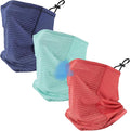 Geyoga Adjustable Cooling Neck Gaiter Breathable Summer Face Mask with Mesh Holes Strap UV Protection Neck Cover for Men