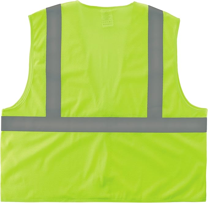 Ergodyne unisex adult Reflective Safety Vest, High Visibility Mesh, Closure