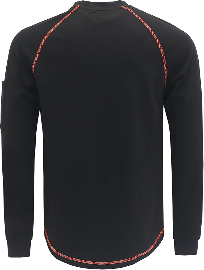 VATRENUS FR Shirts Henley 5.5oz 100% Cotton Flame Resistant Long Sleeve T-Shirts