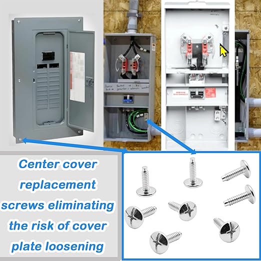 Load Center Cover Screws for Square D, Panel Screw Compatible with QO and Homeline Electrical Panels 20 pcs