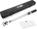 SK TOOLS USA 1/2" Drive Micrometer Torque Wrench, Dual Direction Adjustable Torque Wrench with Dual Range Scales, 20-150 ft.lb./34-197 N.m, ±3% High Precision